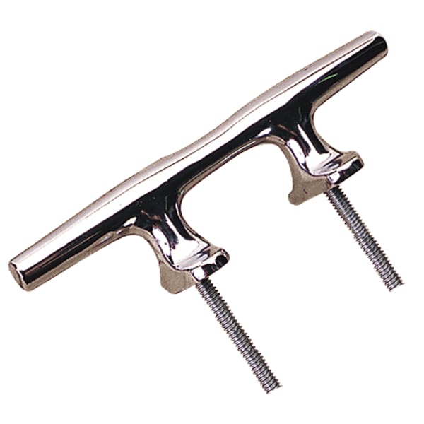 Sea-Dog Sea-Dog 044204 Chrome Plated Open Base Cleat with Stud Mount - 4" 044204 - main